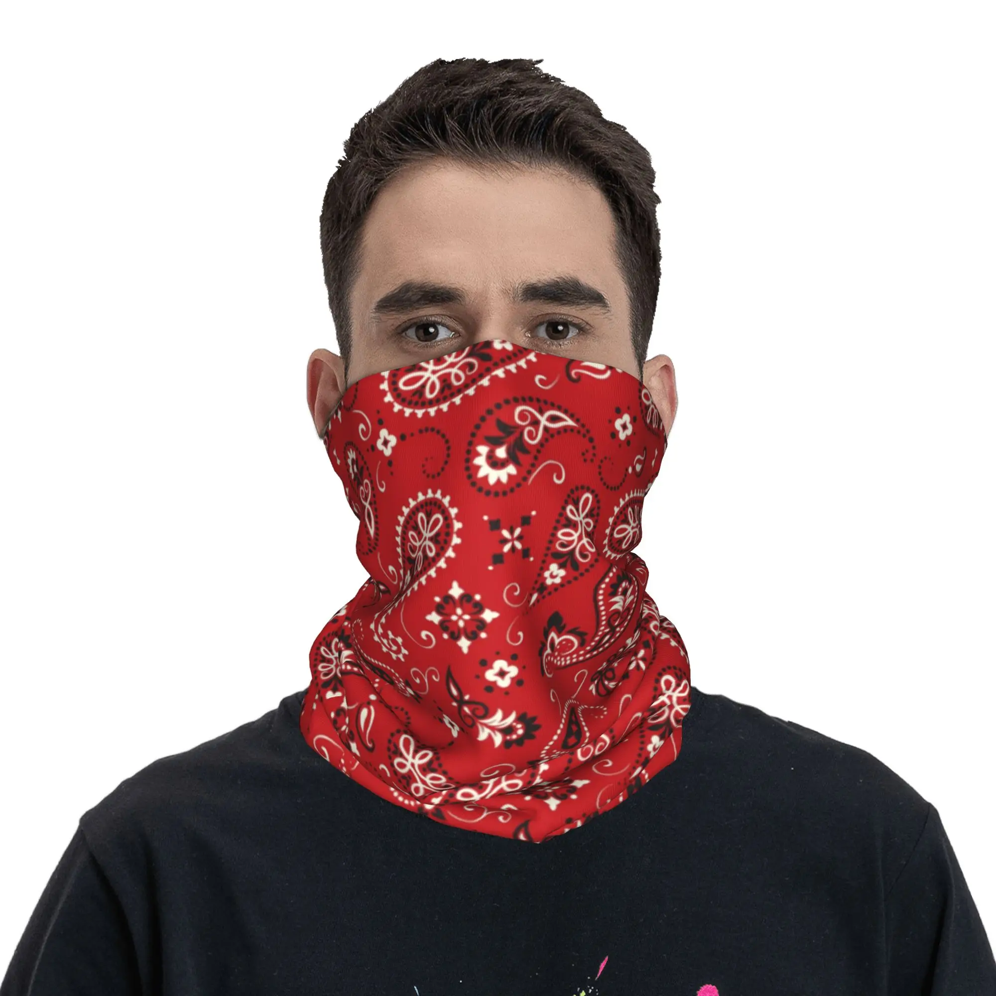 New Red Bandana Bandana Neck G - огляд і ціна Neck Gaiter Face Cover