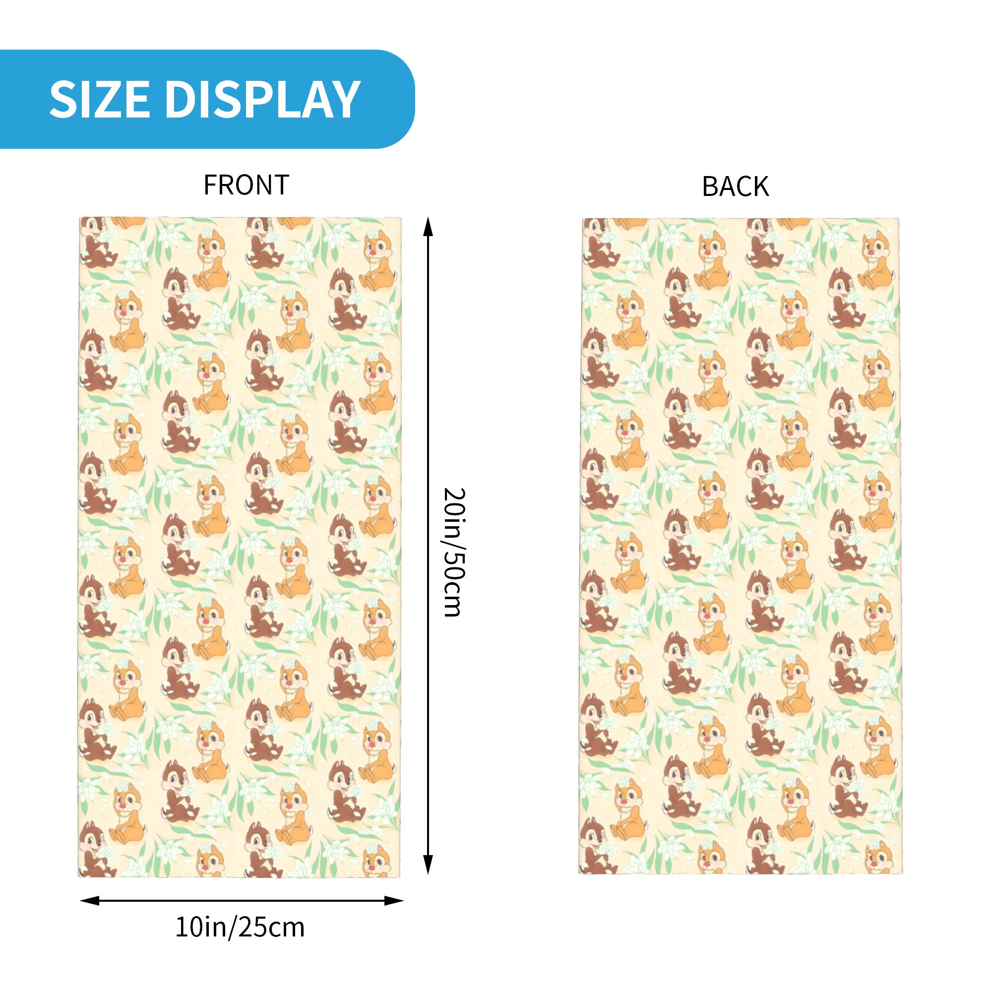 Custom Cute C-Chip And D-Dale  - огляд і ціна Neck Gaiter Face Cover