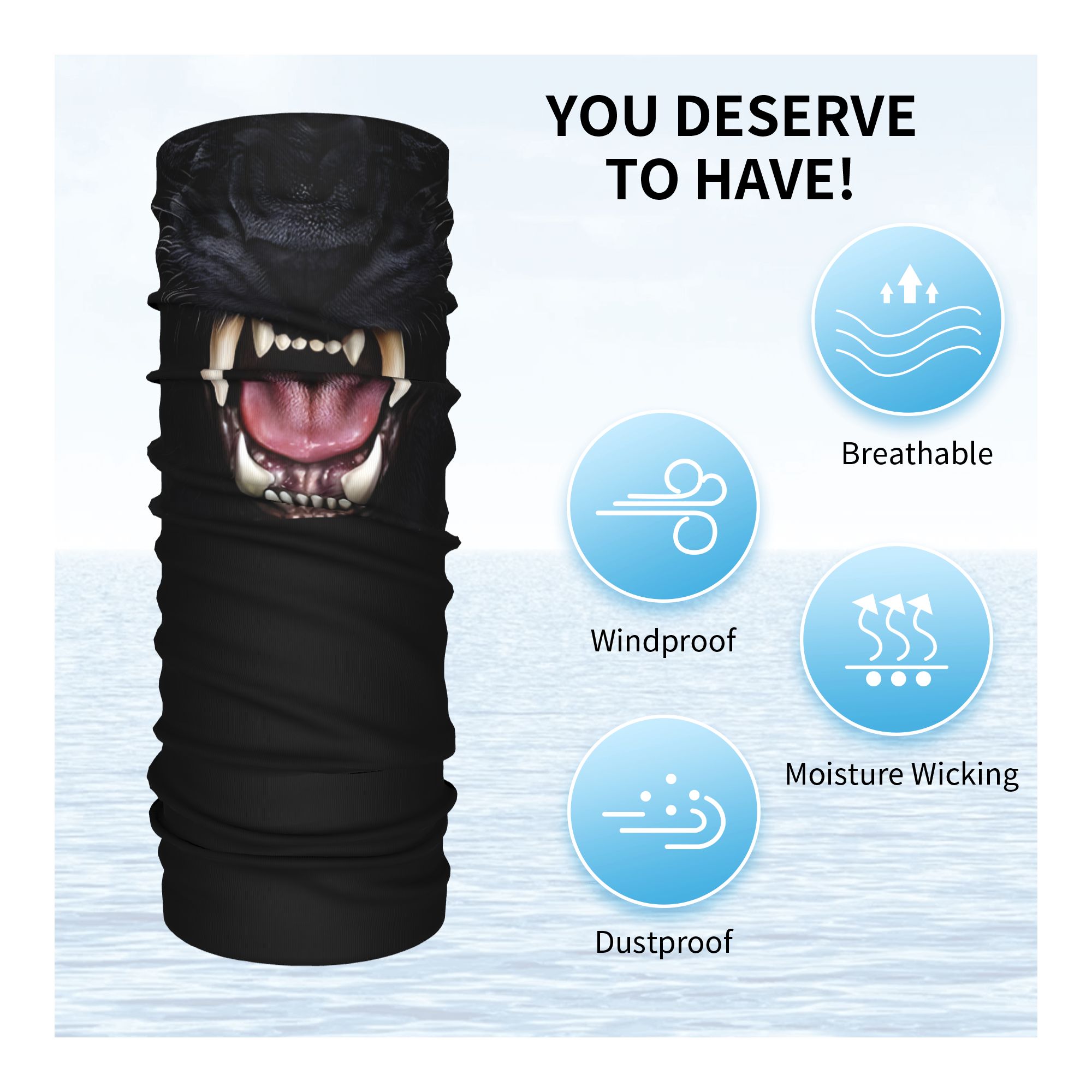 Custom Black Panther Animal He - огляд і ціна Neck Gaiter Face Cover